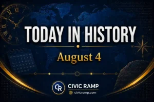 Today in History August 4 featuring important historical events, famous birthdays, national and international days.