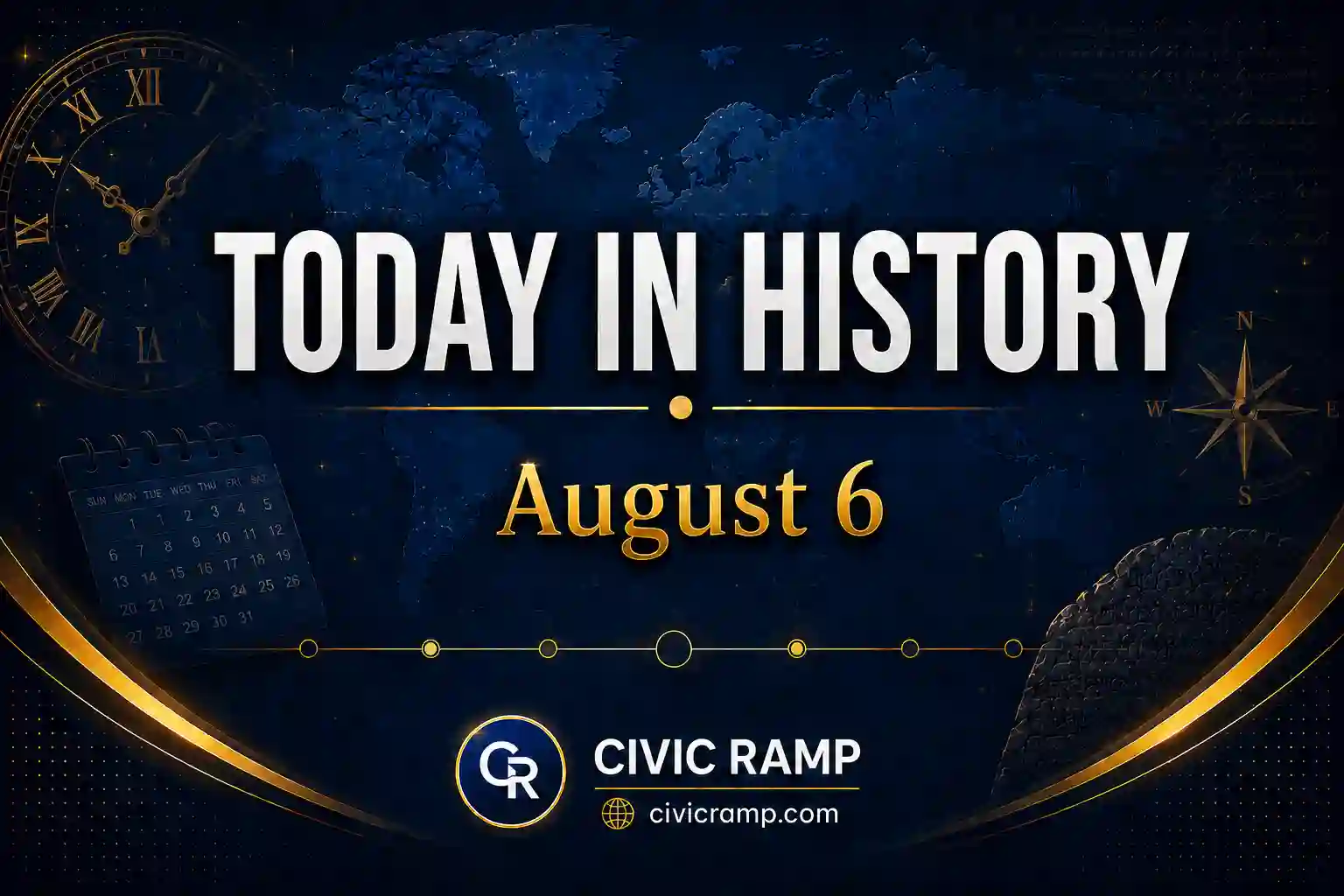 Today in History August 6 featuring important historical events, famous birthdays, national and international days.