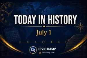 Today in History July 1 featuring important historical events, famous birthdays, national and international days.