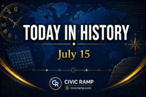 Today in History July 15 featuring important historical events, famous birthdays, national and international days.