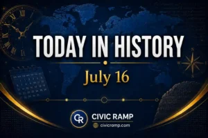Today in History July 16 featuring important historical events, famous birthdays, national and international days.