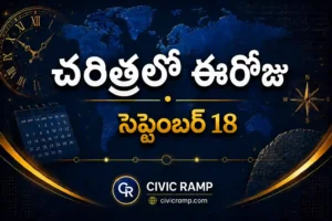 చరిత్రలో ఈరోజు సెప్టెంబర్ 18 – ముఖ్య సంఘటనలు, ప్రముఖుల జననాలు, జాతీయ మరియు అంతర్జాతీయ దినోత్సవాలు.