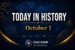 Today in History October 1 featuring important historical events, famous birthdays, national and international days.