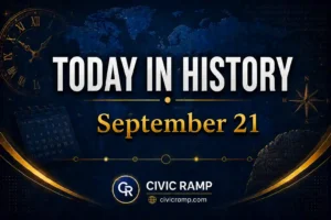 Today in History September 21 featuring important historical events, famous birthdays, national and international days.