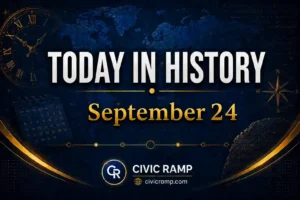 Today in History September 24 featuring important historical events, famous birthdays, national and international days.