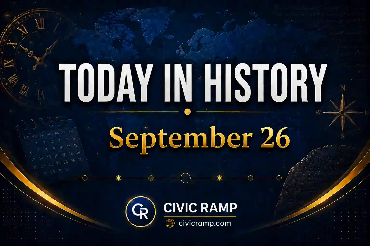Today in History September 26 featuring important historical events, famous birthdays, national and international days.