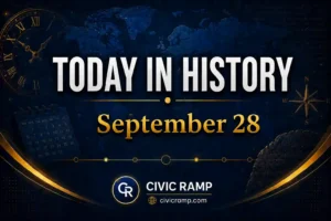 Today in History September 28 featuring important historical events, famous birthdays, national and international days.