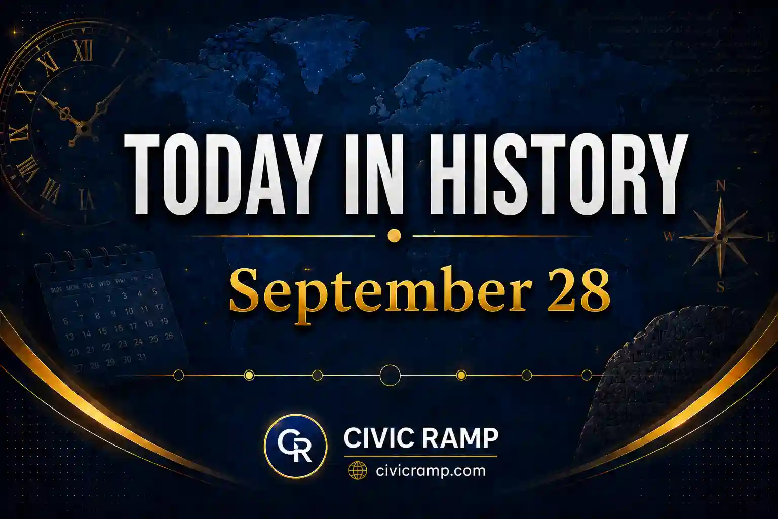 Today in History September 28 featuring important historical events, famous birthdays, national and international days.