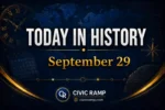 Today in History September 29 featuring important historical events, famous birthdays, national and international days.
