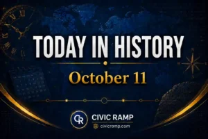 Today in History October 11 featuring important historical events, famous birthdays, national and international days.