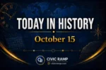 Today in History October 15 featuring important historical events, famous birthdays, national and international days.
