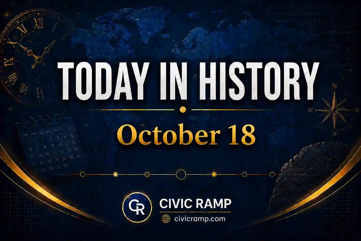 Today in History — October 18: Important Events, Famous Birthdays, National & International Days