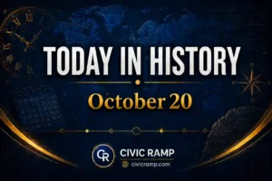 Today in History October 20 featuring important historical events, famous birthdays, national and international days.