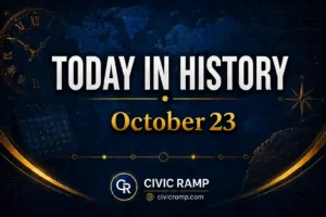 Today in History October 23 featuring important historical events, famous birthdays, national and international days.