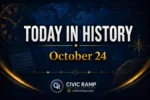 Today in History October 24 featuring important historical events, famous birthdays, national and international days.