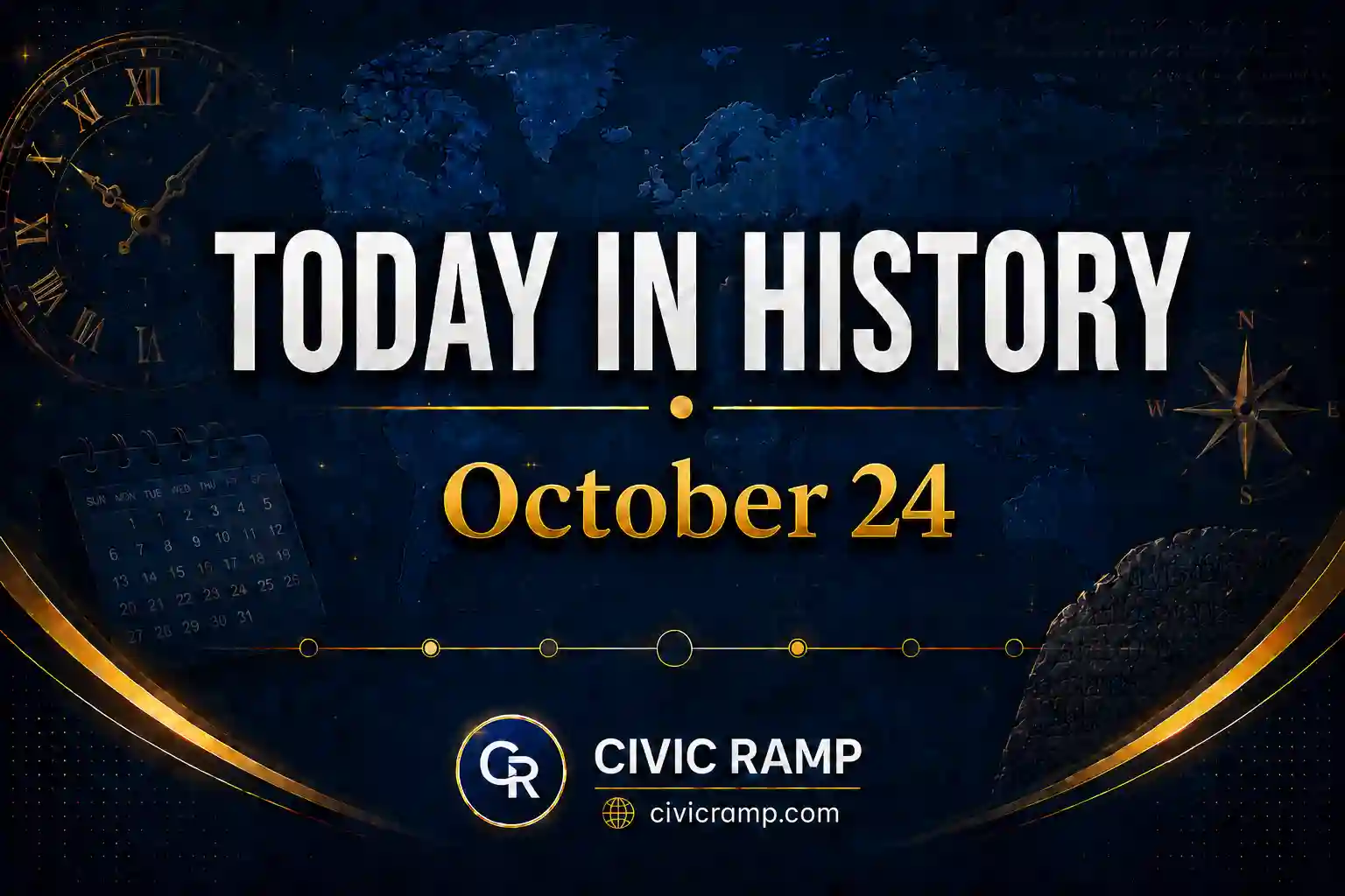 Today in History — October 24: Important Events, Famous Birthdays, National & International Days