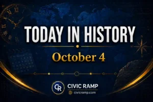 Today in History October 4 featuring important historical events, famous birthdays, national and international days.